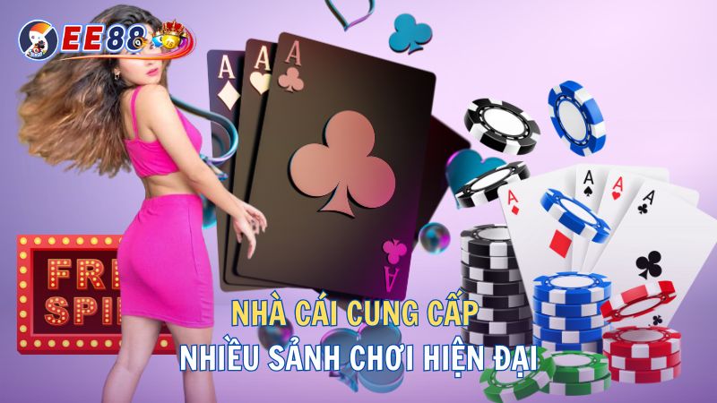 ee88 nhiều sảnh chơi casino hiện đại