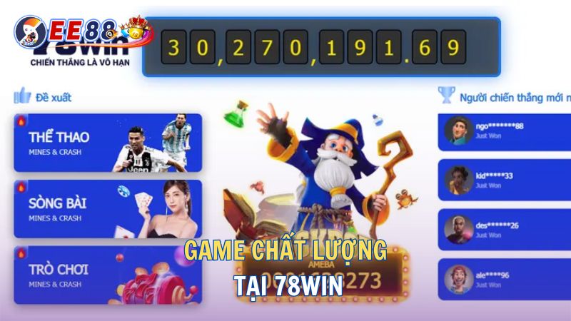 Game chất lượng tại 78win